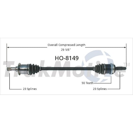 Surtrack Axle Cv Axle Shaft, Ho-8149 HO-8149